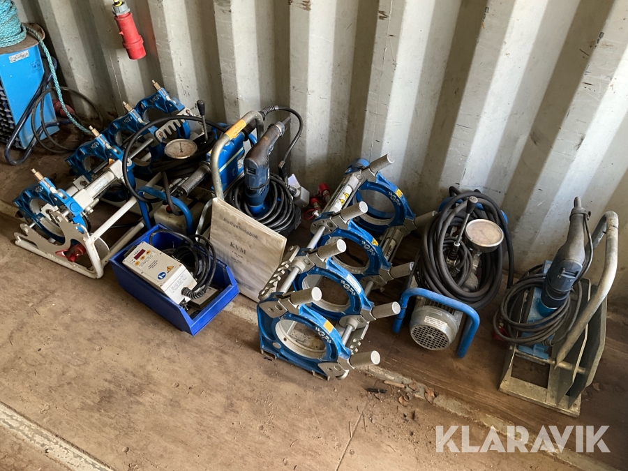 Container 20fot med svetsutrustning Georg Fischer för svetsning av plaströr