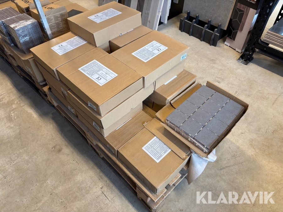 Klinker Bien Stone Grey 9,7x9,7 19 förpackningar