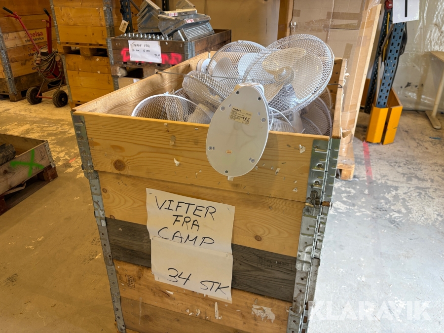 Bordsfläktar 34 st Nedis 35 W