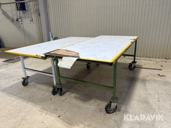 Arbetsbord på hjul 2 st