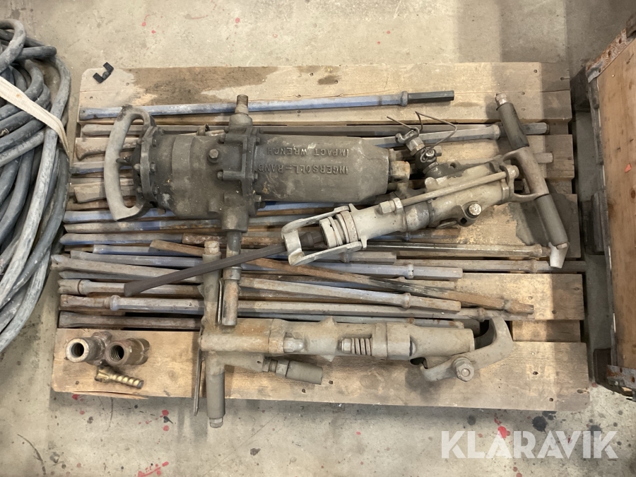 Bergborrmaskiner med mejslar