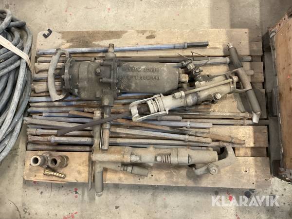 Bergborrmaskiner med mejslar