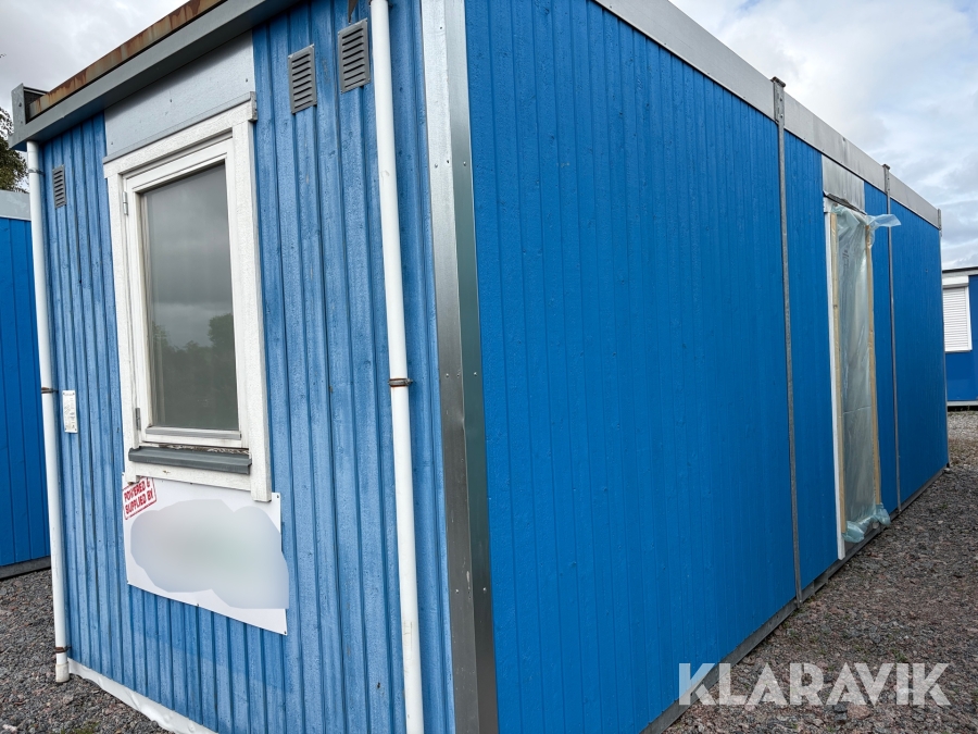 Omklädningsbod / personalbod Alustep Boden 4st toaletter / 2st duchar