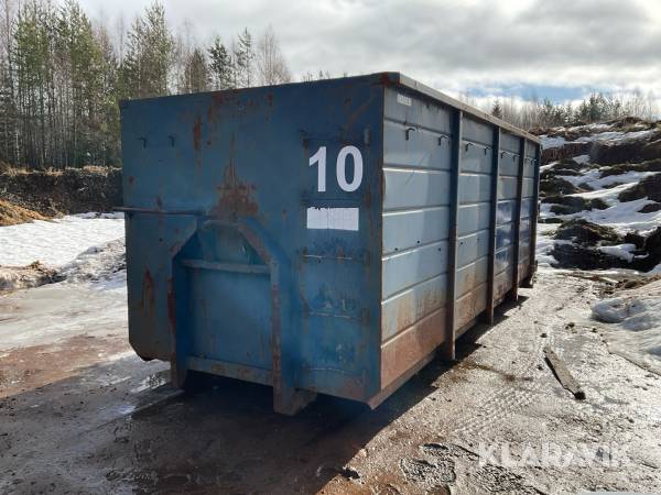 Lastväxlarflak container med luckor, 35m3