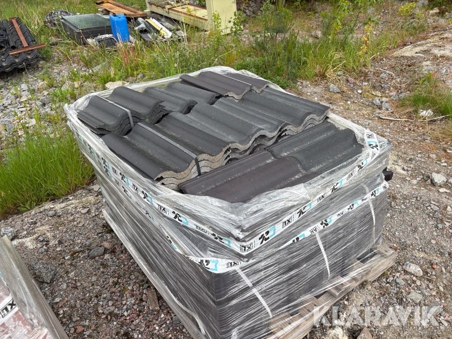 Tvåkupigt Tegel Svart