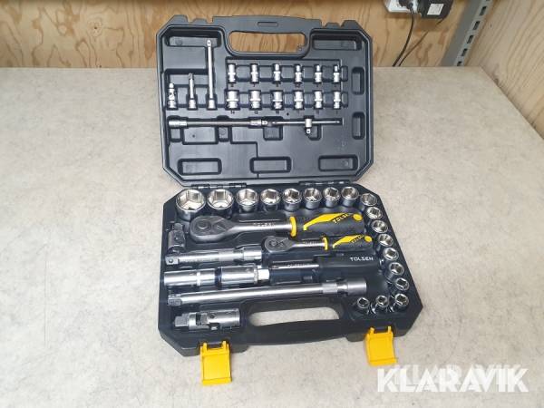 Hylsnyckelsats Tolsen 45 delar