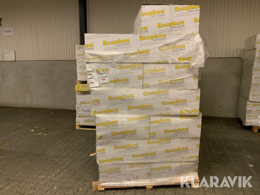 Ecophone Saint gobain Hygiene advance T24 600x600 mm ca 182 stycken white 141