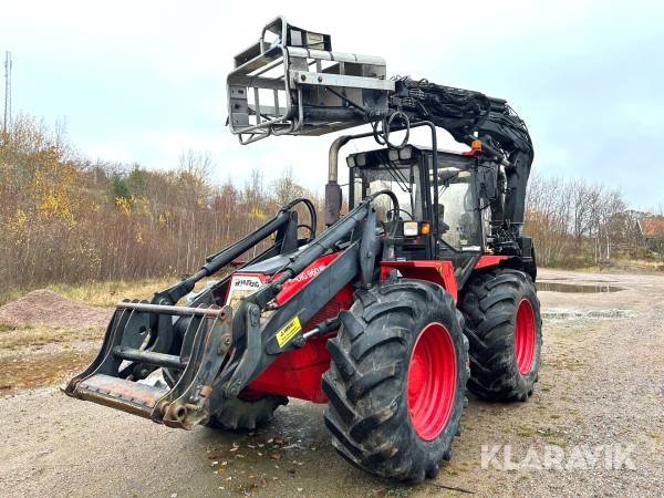 Grävlastare Huddig 960 med kran och tiltrotator