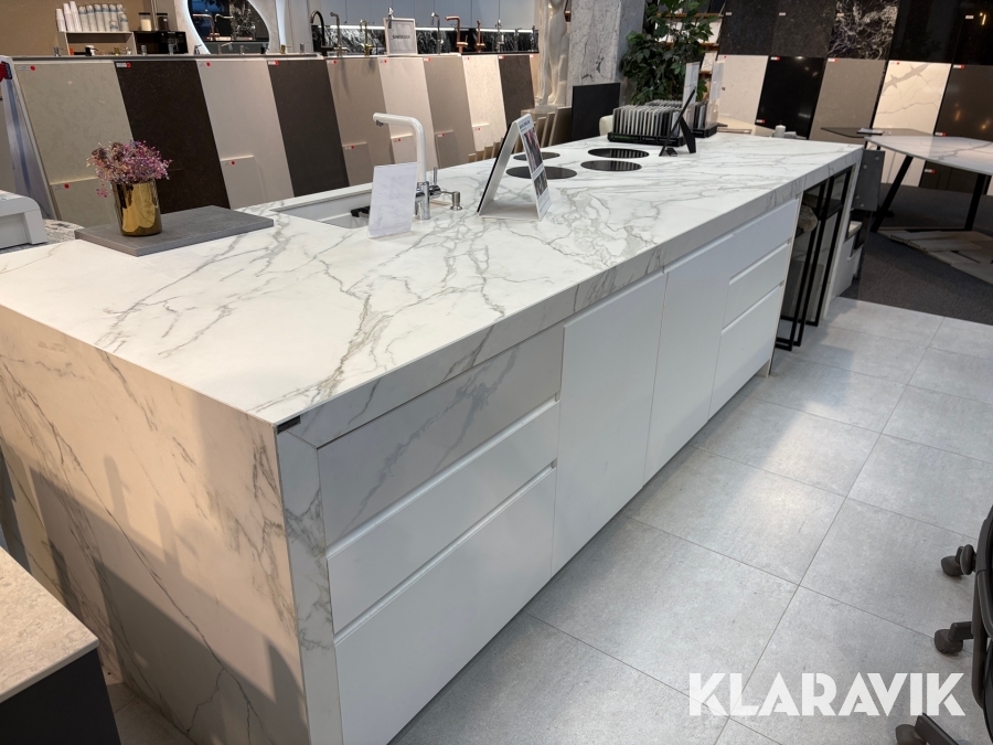 Köksö med spishäll och handfat NeoLith