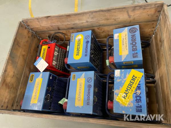 Varmluftsfläktar Elbjörn,Frico, Inelco 9KW