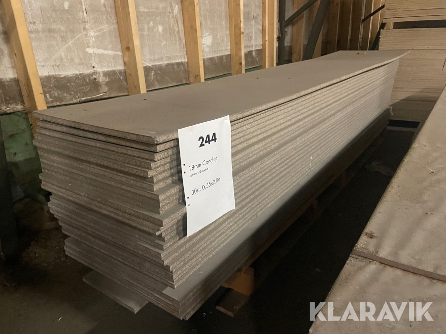Cementspånskiva 18mm Conchip 30st 0.55x2.80m