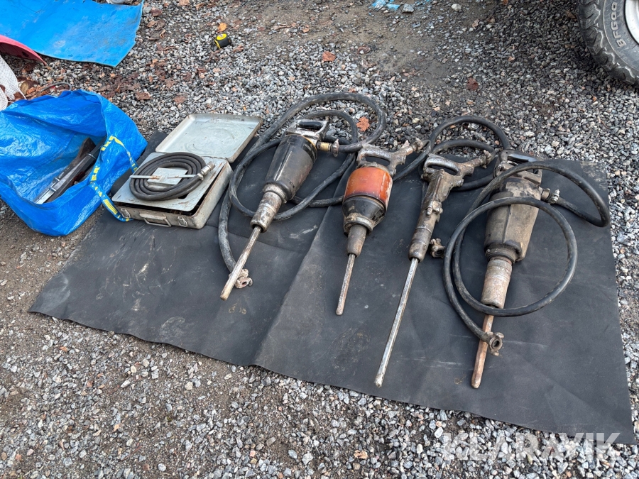 Tryckluftsdrivna bilningsmaskiner Atlas Copco super tex, Dkr 58