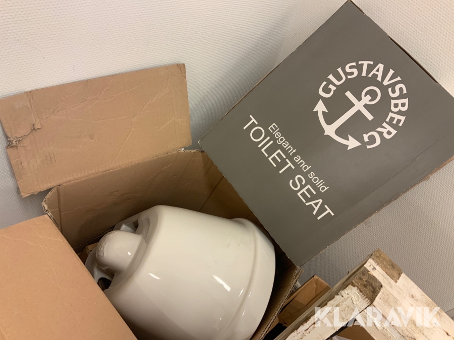 Vägghängd toastol Gustavsberg komplett med väggställning RSK 7880821