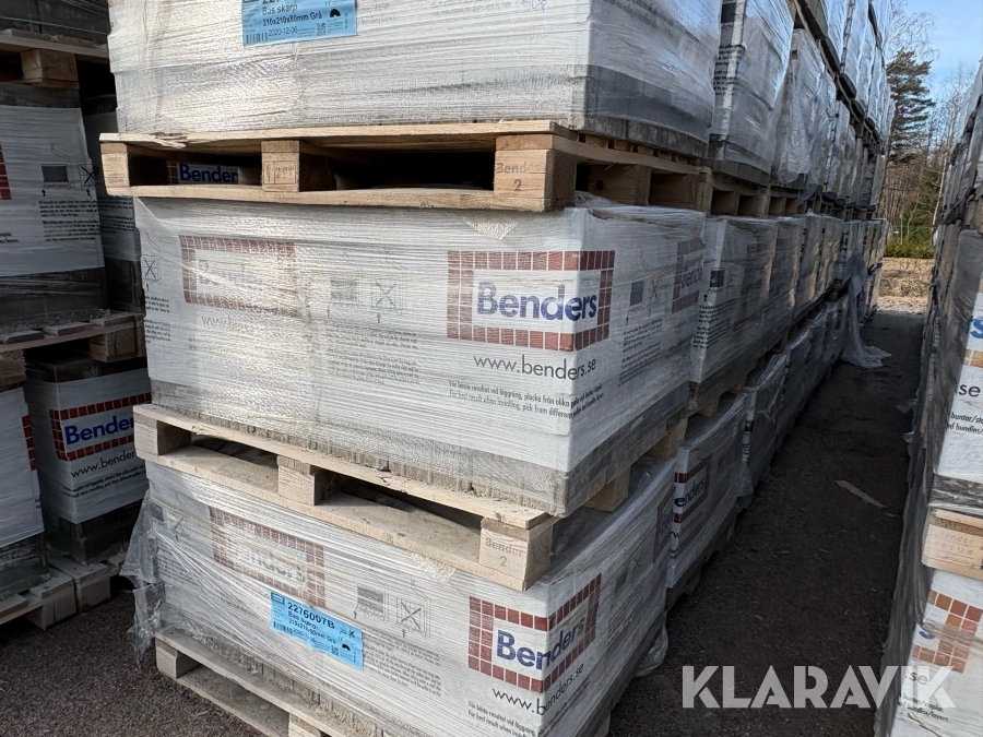 Marksten Benders Bas skarp grå 25st pallar