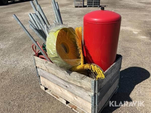 Pall med blandat Borstringar Hydrofortank Rör Vattenslang Hydraltank