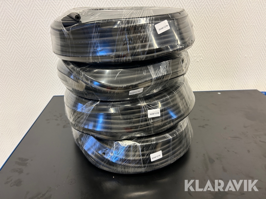 Silikonslang 6mm, Svart (200m)