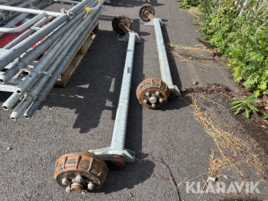 Axlar till släpkärra Geplasmetal 2 st