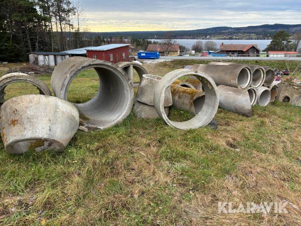 Vägtrummor och betongringar