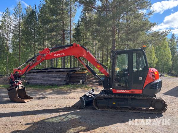 Grävmaskin Kubota KX080-4