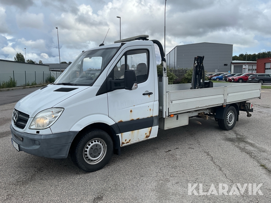 Pickup Mercedes-Benz Sprinter 316 CDI Chassi Enkelhytt med kran
