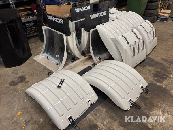 Kompletta bakskärmar Scania för tridem