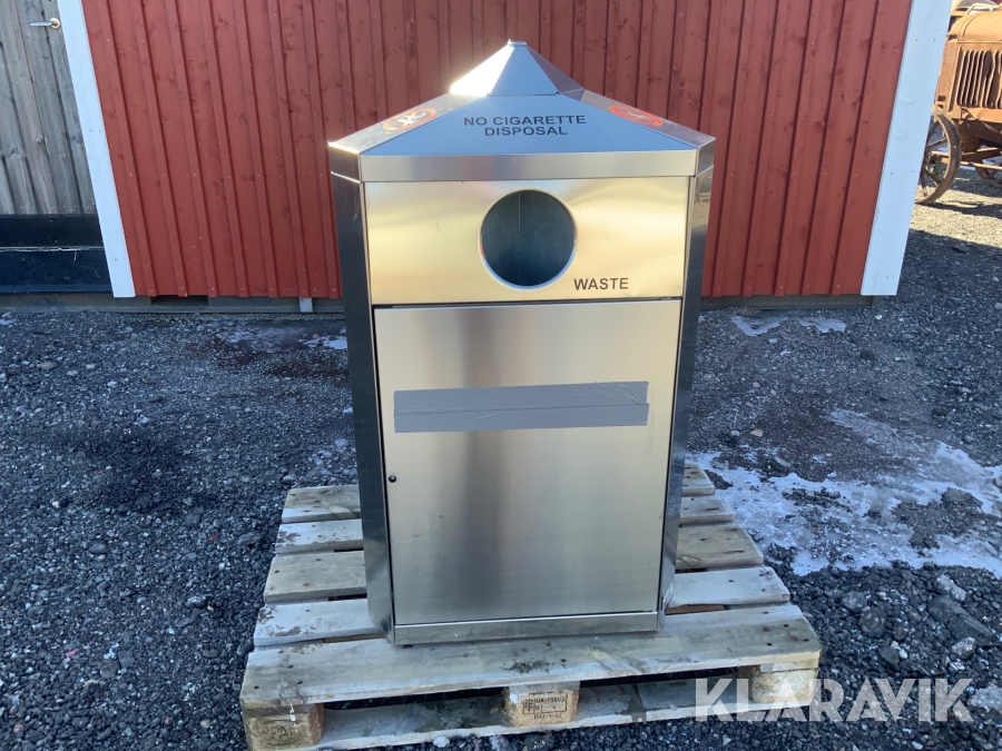 Avfallsbehållare 6st Rostfria