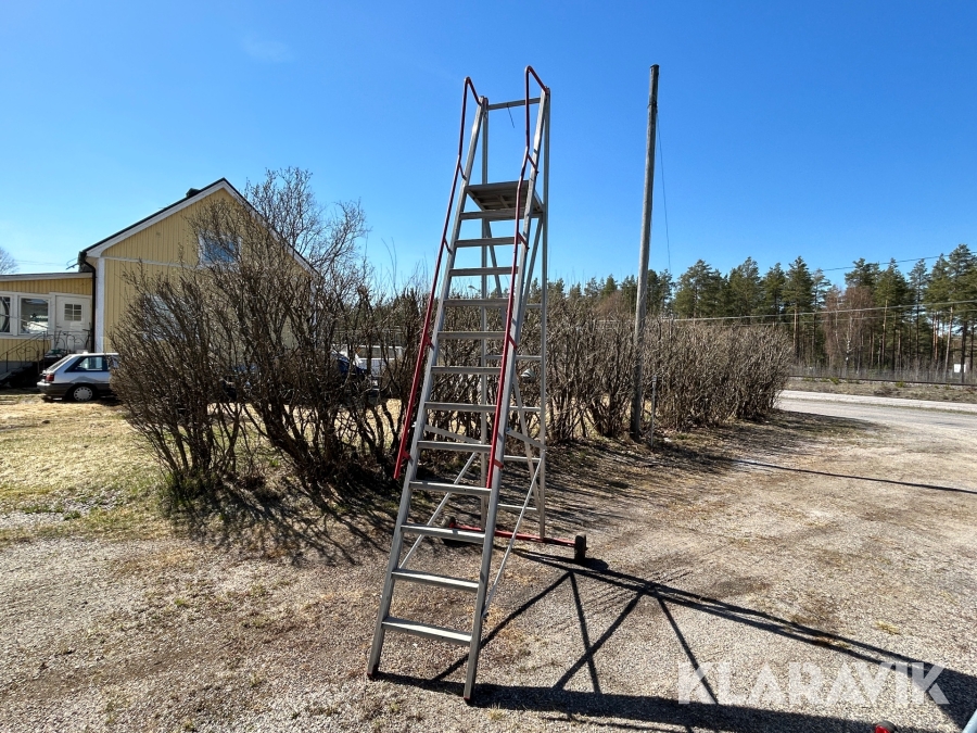 Trappstege med räcke 3 meter