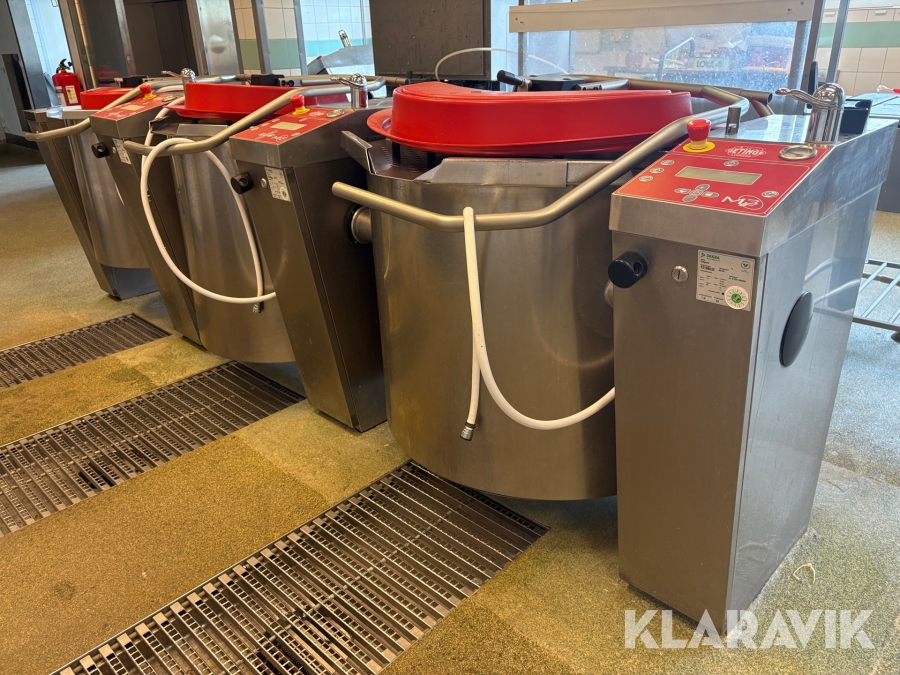 Kokgrytor 3 st Getinge storkök M3