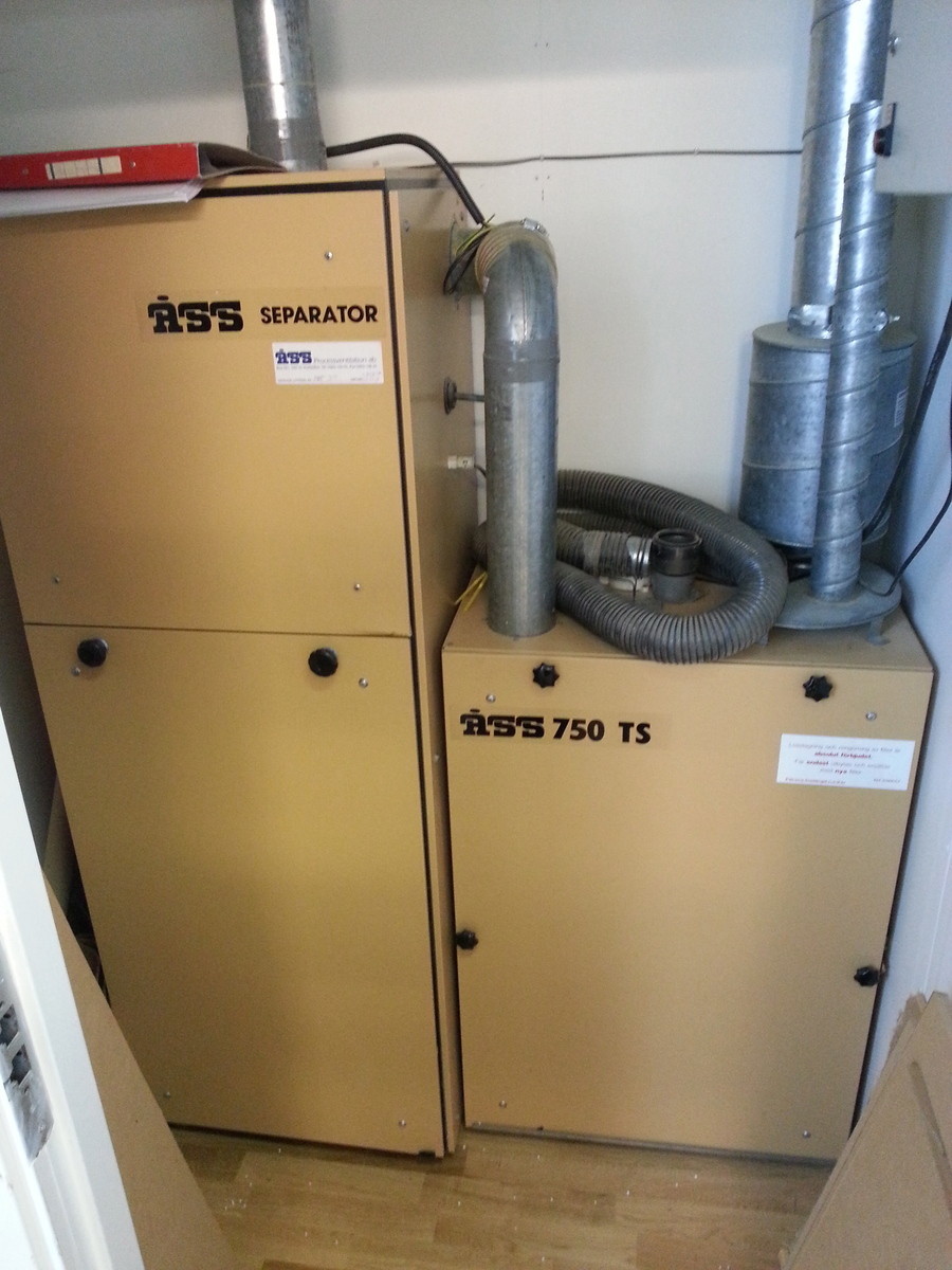 Spånsuganläggning Spånsug ÅSS Separator 750 TS
