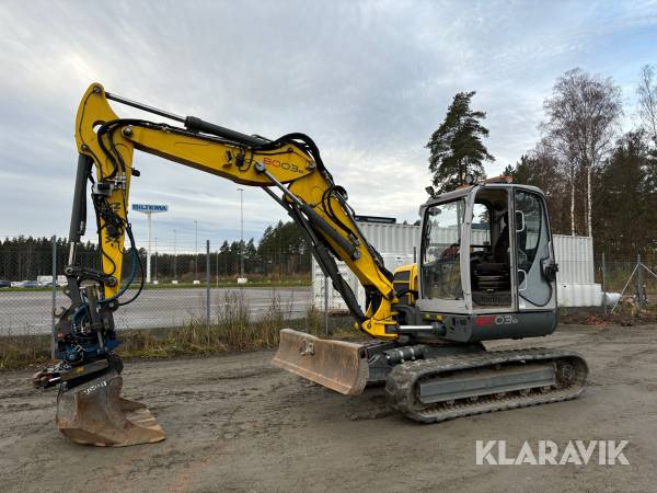 Grävmaskin Wacker Neuson 8003 med Tiltrotator och 3 skopor