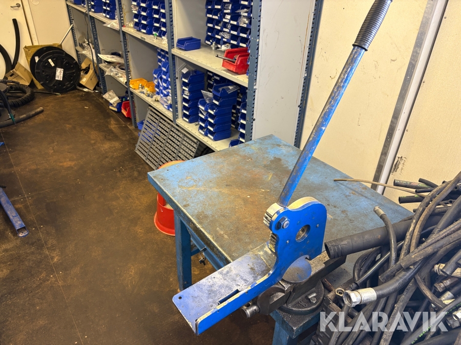 Arbetsbänk med Handpress