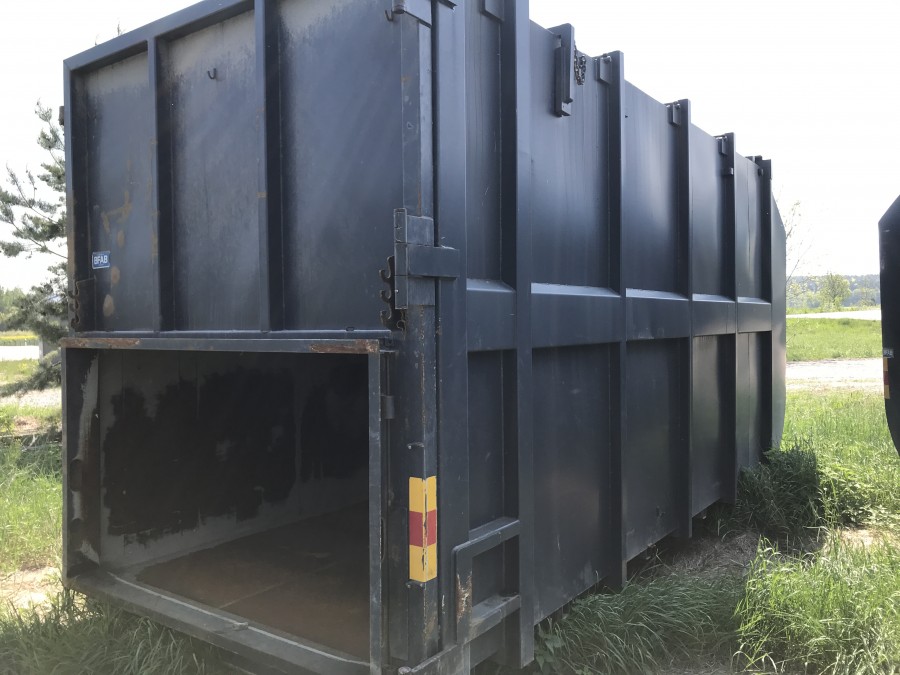 Komprimator med container