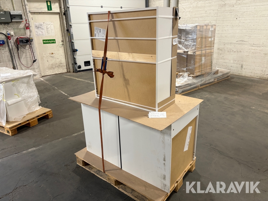 Bänkskåp och väggskåp Marbodal 3st