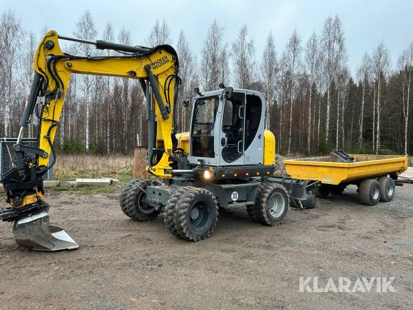 Hjulgrävare med vagn & redskap Wacker Neuson EW100