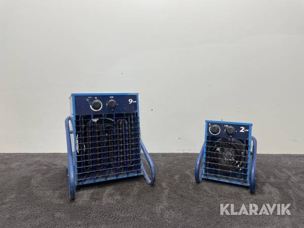 Varmluftsfläktar El-Björn VF9B, VF21A