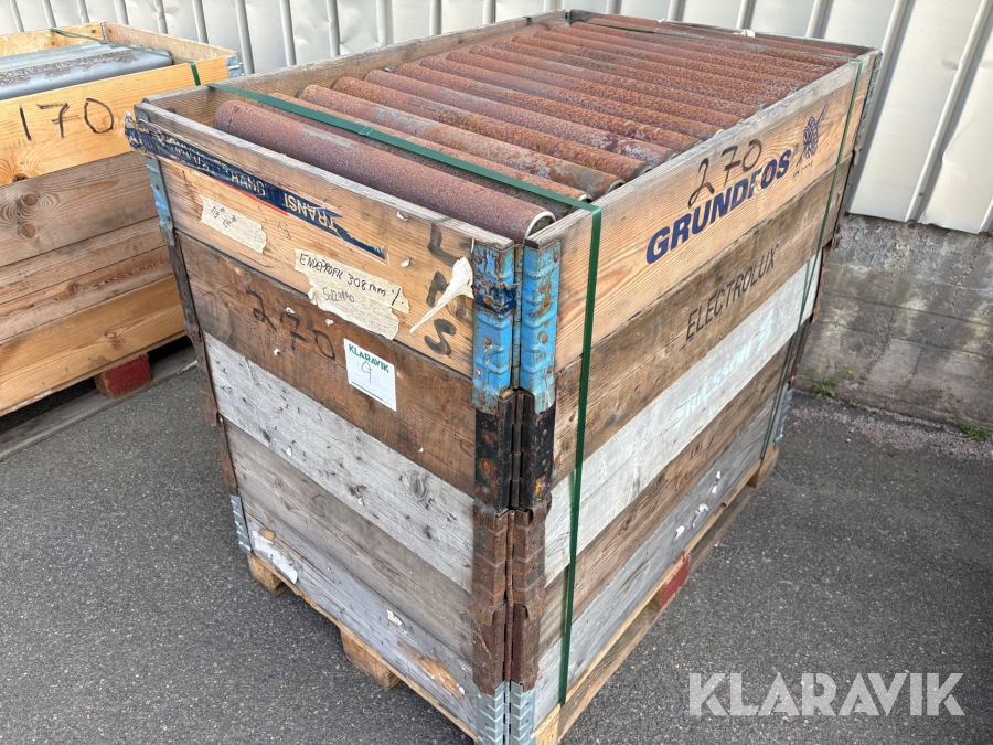 Rullar till transportbana 1st pall