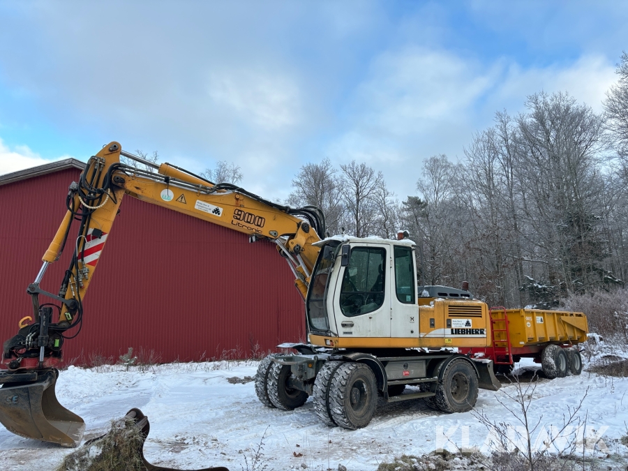 Hjulgrävare Liebherr A900 C Litronic med dumpervagn