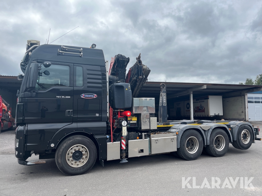 Kranbil med krok MAN TGX