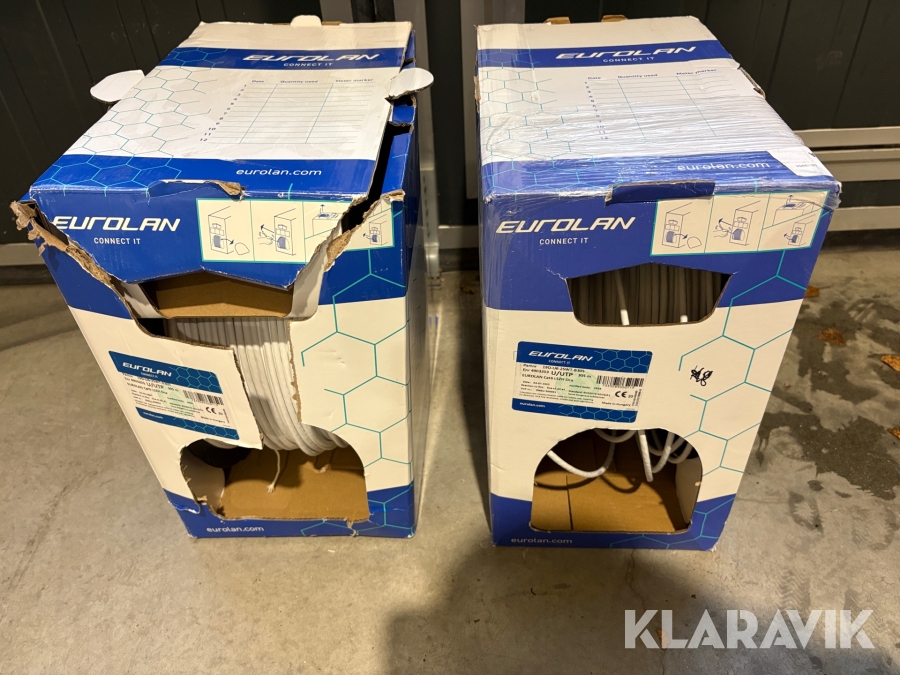Nätverkskabel Eurolan 19D-U6-25WT-B305