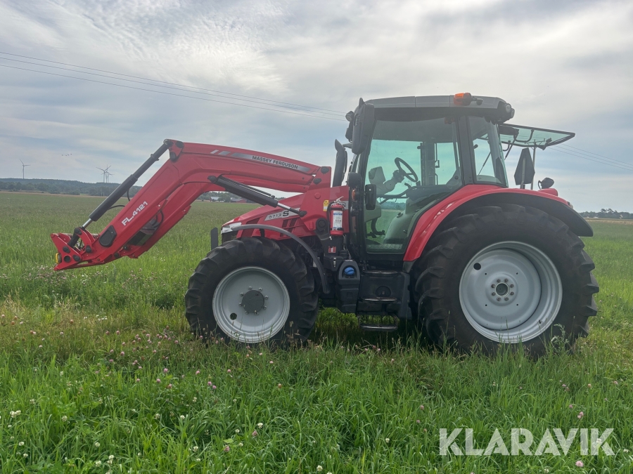 Traktor Massey Ferguson 5713S med frontlastare