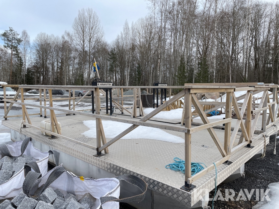 Arbetsflotte Moraflotten med motor och bogpropeller