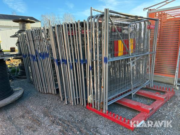 Byggstaket 2 x 2 m Demex ca 120 st