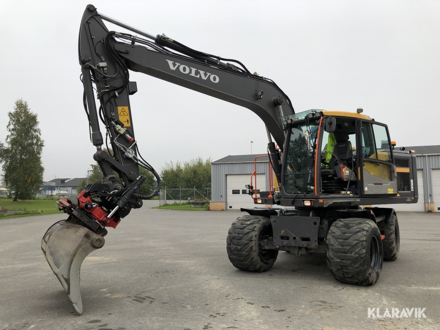 Hjulgrävare Volvo EW 160E - med tillbehör