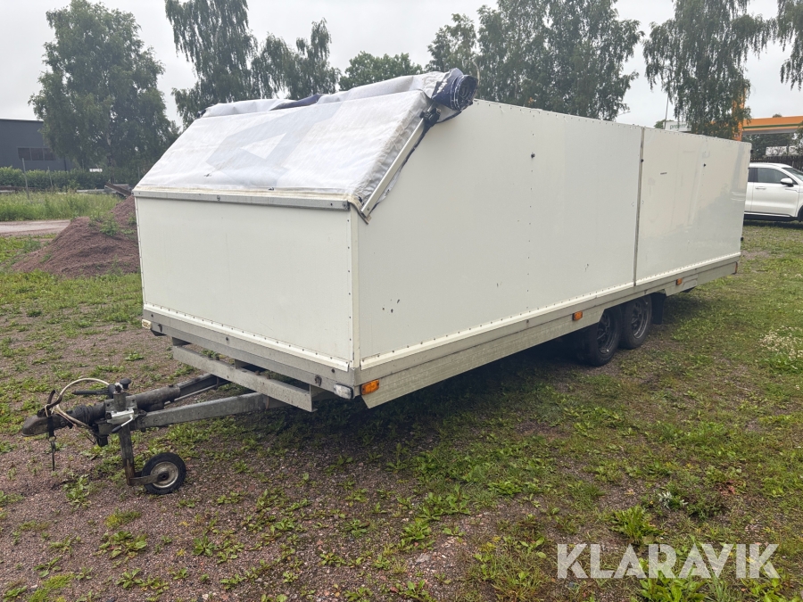 Personbilssläp ombyggd Polarvagn 6x2m