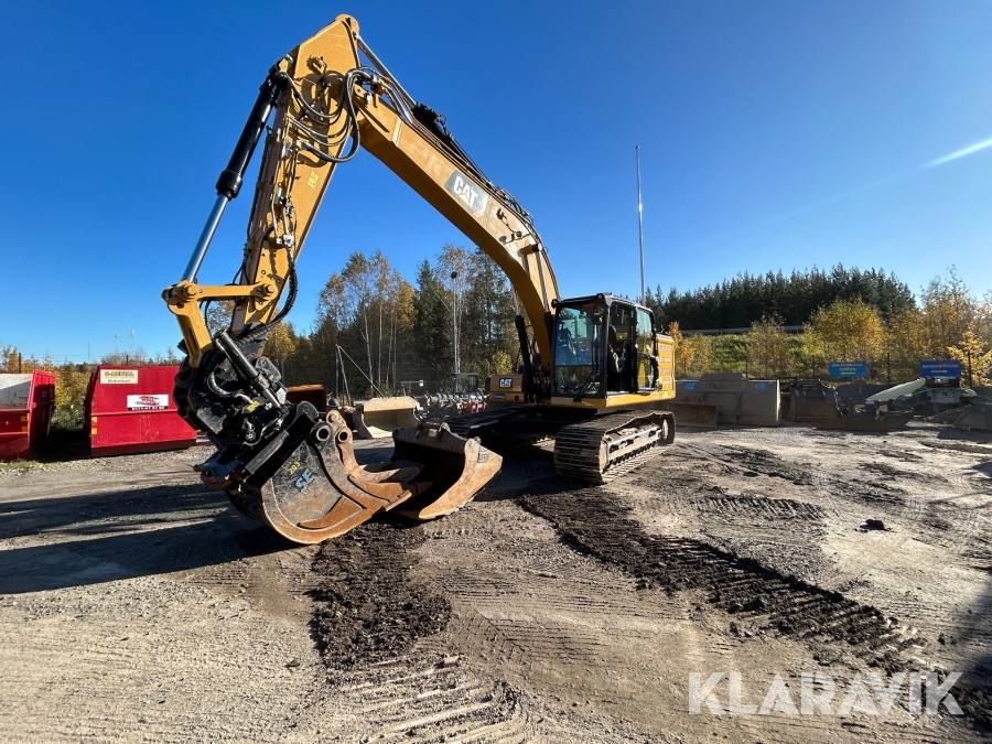 Bandgrävare CAT 320 trimbel