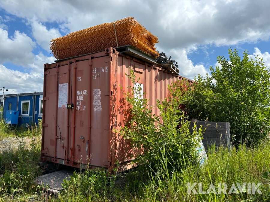 Container 40 fot med innehåll för bygg & entreprenad