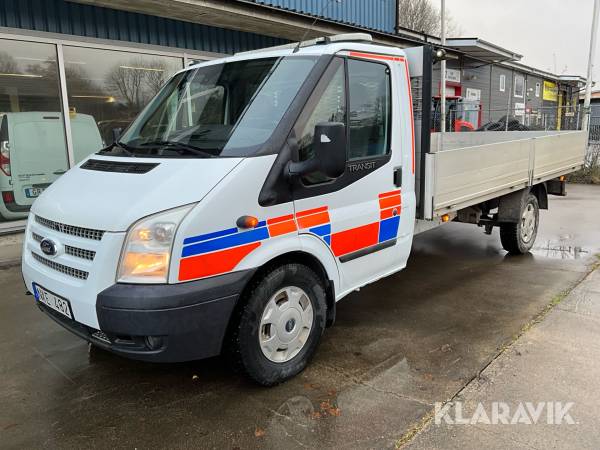 Flakbil Ford Transit T350 2.2TDCi med långt flak