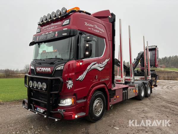 Timmerbil Scania R660 6x4 V8