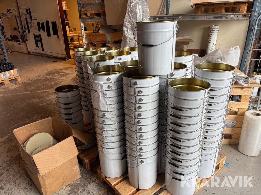 Metallhinkar 20L med lock