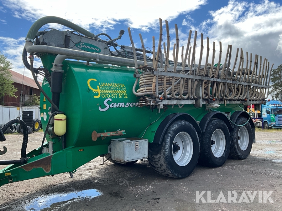 Gödseltunna Samson PG25 med 24m ramp